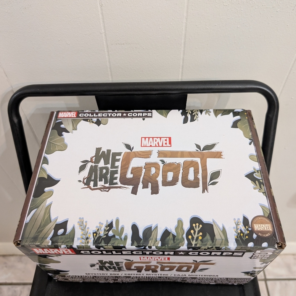 Funko Pops Marvel Collector Corps 'We Are Groot' Mystery Box With Tee Size XL